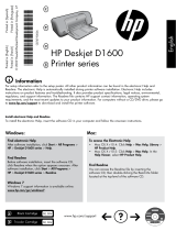 HP Deskjet D1600 Printer series Guia de referencia
