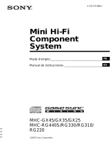 Sony MHC-RG310 Instrucciones de operación