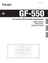 TEAC GF-550 Manual de usuario