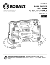 Kobalt KL12120 Dual Power Inflator Manual de usuario