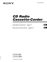 Sony CFD-E90L Manual de usuario