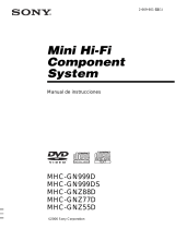 Sony MHC-GNZ88D Instrucciones de operación