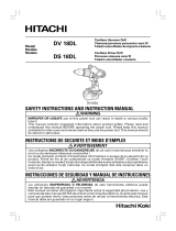 Hitachi DV18DLP4 - 18 Volt 1/2" Hammer Drill Manual de usuario