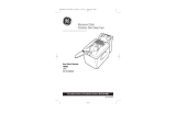 GE 168952 Manual de usuario