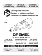 Dremel 7700 Operating/Safety Instructions Manual