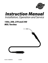 ESAB 150v, 200, 270 and 340 MXL Torches Manual de usuario