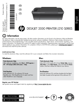 HP Deskjet 2000 Printer series - J210 Guía de instalación