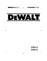 DeWalt DW614 Manual de usuario
