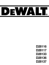 DeWalt D28137 T 1 El manual del propietario