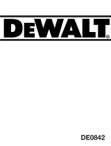 DeWalt DE0842 Manual de usuario