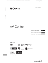 Sony XAV-60 Instrucciones de operación