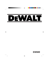 DeWalt DW 849 El manual del propietario
