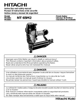 Hitachi NT65M2 - to 2-1 16 Gauge Finish Nailer Manual de usuario