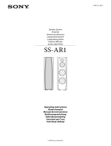 Sony SS-AR1 El manual del propietario