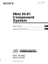 Sony MHC-RG660 Instrucciones de operación