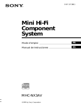 Sony MHC-NX3AV Manual de usuario