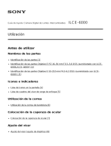Sony ILCE-6000 Manual de usuario