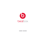 Beats by Dre Beatbox Bluetooth Speaker Manual de usuario
