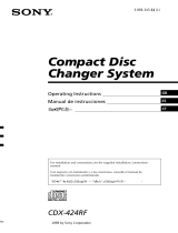 Sony CDX-505RF Manual de usuario