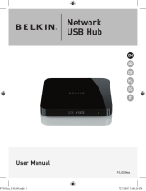 Belkin HUB USB RÉSEAU #F5L009EA Manual de usuario