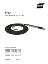 ESAB PT-37 Plasmarc Cutting Torches Manual de usuario