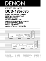 Denon DCD-485 El manual del propietario