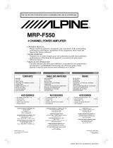 Alpine MRP-F550 - Power Amplifier El manual del propietario