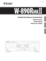 TEAC W-890RMKII El manual del propietario