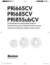 Boston Acoustics PRI665CV Manual de usuario