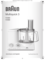 Braun K650 K600 El manual del propietario