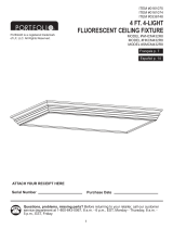 Portfolio #WHCM432R8/ HKCM432R8/ SMCM432R8 Fluorescent Ceiling Fixture Manual de usuario
