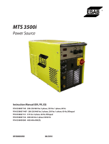 ESAB MTS 3500i Power Source Manual de usuario