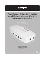 Engel Amplificador de interior 4 salidas UHF + VHF LTE-4G PROTECT Manual de usuario