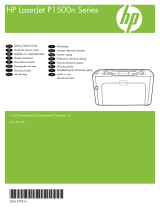 HP LaserJet P1500 Printer series Guía de instalación