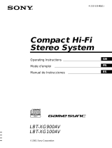 Sonus LBT-XG900AV Manual de usuario
