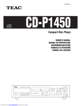 TEAC CD-P1450 El manual del propietario