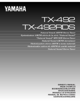 Yamaha TX-492 El manual del propietario