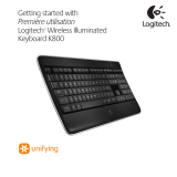 Logitech Wireless Illuminated Keyboard K800 El manual del propietario