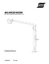 ESAB Balanced Boom Manual de usuario