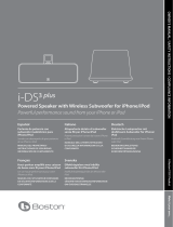 Boston Acoustics i-DS3 plus El manual del propietario
