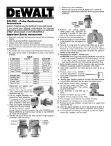DeWalt D518001 Manual de usuario