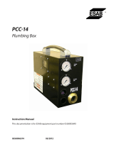 ESAB PCC-14 Plumbing Box Manual de usuario