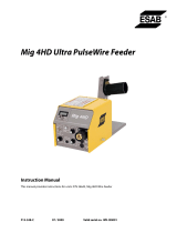 ESAB Mig 4HD Ultra PulseWire Feeder Manual de usuario