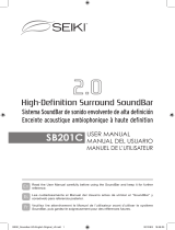 SEIKI Digital Speaker 2.0 High-Definition Surround Soundbar Manual de usuario
