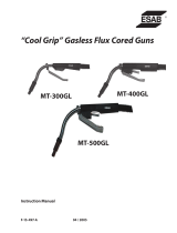 ESAB “Cool Grip" Gasless Flux Cored Guns Manual de usuario
