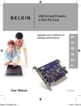 Belkin CARTE PCI FIREWIRE / USB 2.0 À HAUT DÉBIT #F5U508VEA1 El manual del propietario