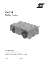 ESAB CM-37B Machine Carriage Manual de usuario