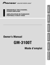 Pioneer GM-3100T Manual de usuario