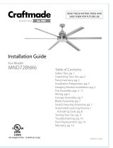 Craftmade MNR52OBG Guía de instalación