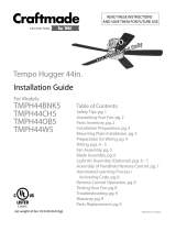 Craftmade TMPH44OB5 Guía de instalación